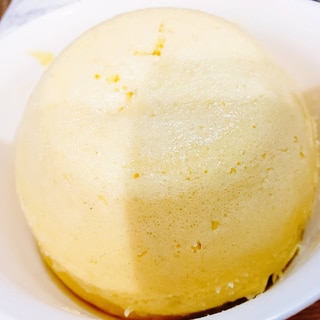 レンジで簡単☆もちもちきな粉蒸しパン